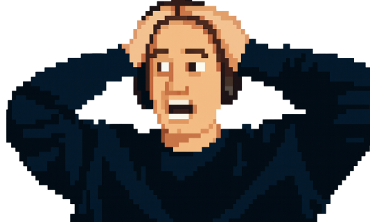 Jason panicking