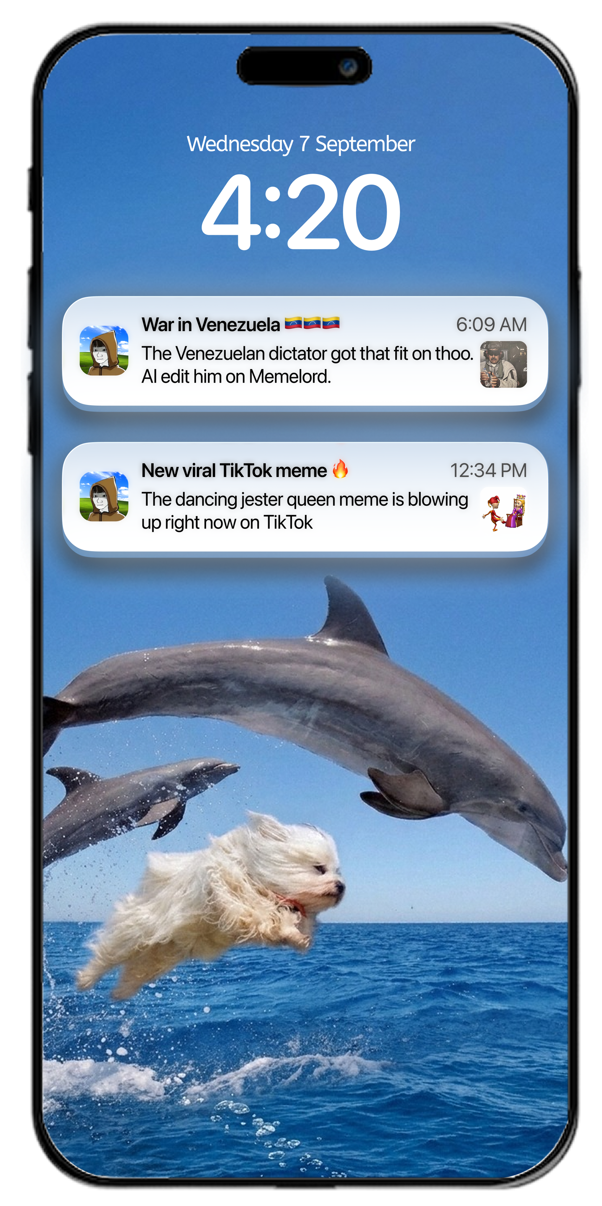 Trending meme alerts on your phone